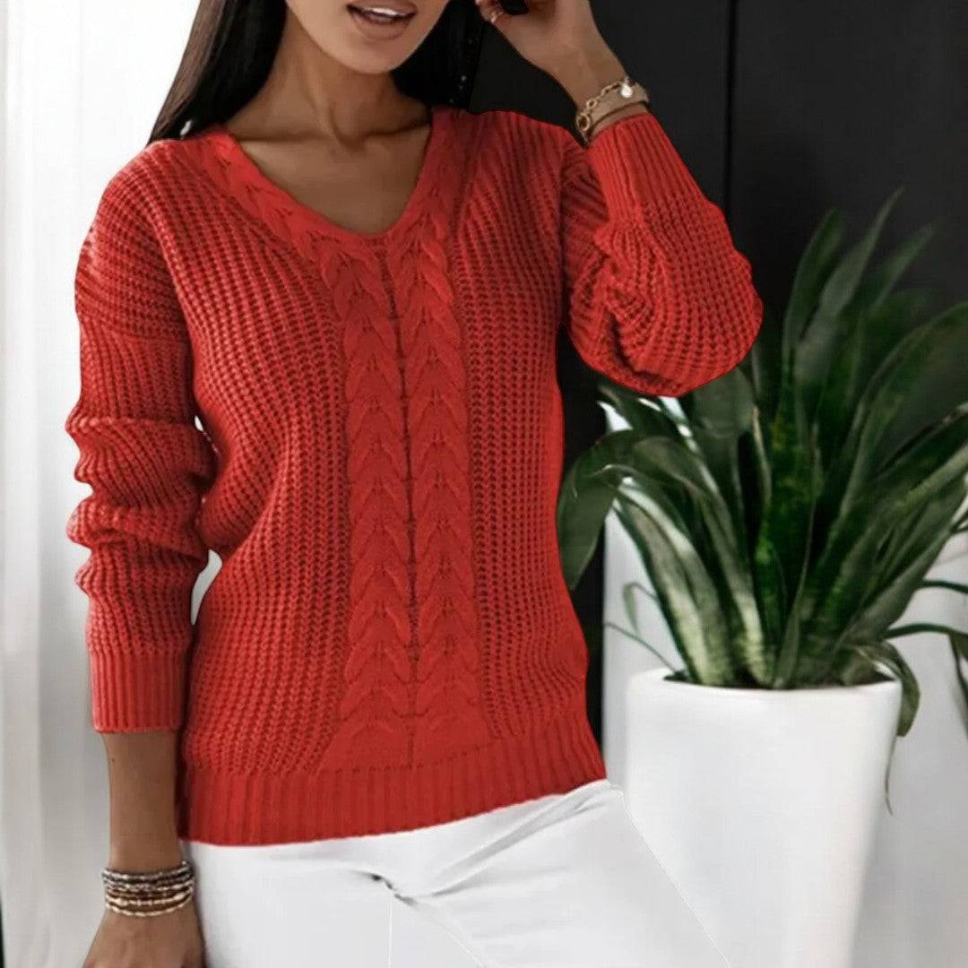 Pull tricoté scandinave confortable pour un style quotidien