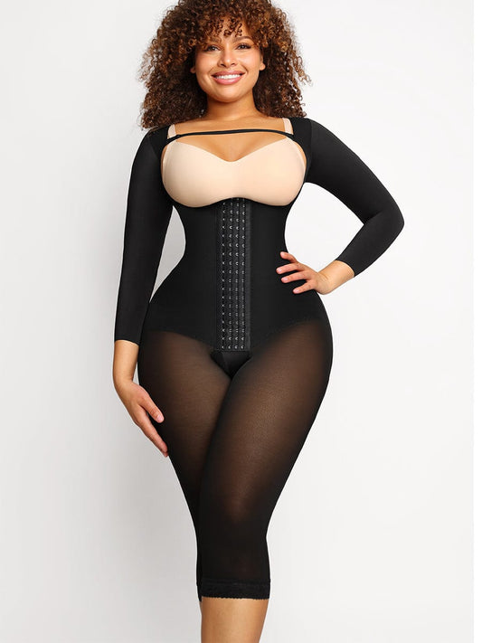Zinora® – Gaine latex ventre plat à poitrine dégagée et soutien réglable