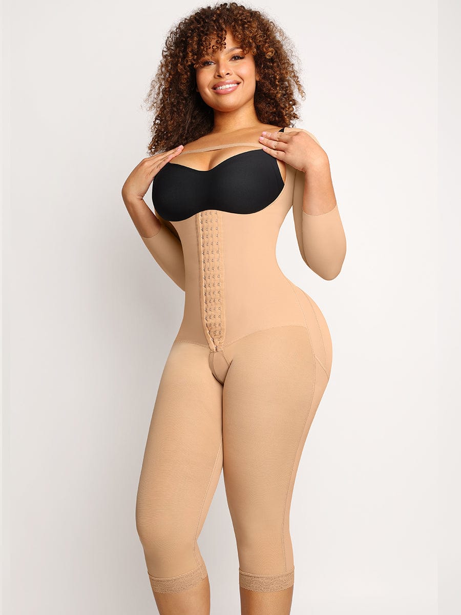 Zinora® – Gaine latex ventre plat à poitrine dégagée et soutien réglable