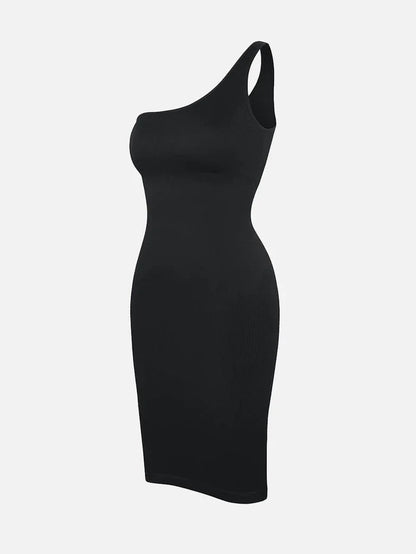 Riba® – Robe Sculptante Asymétrique à Épaule Unique