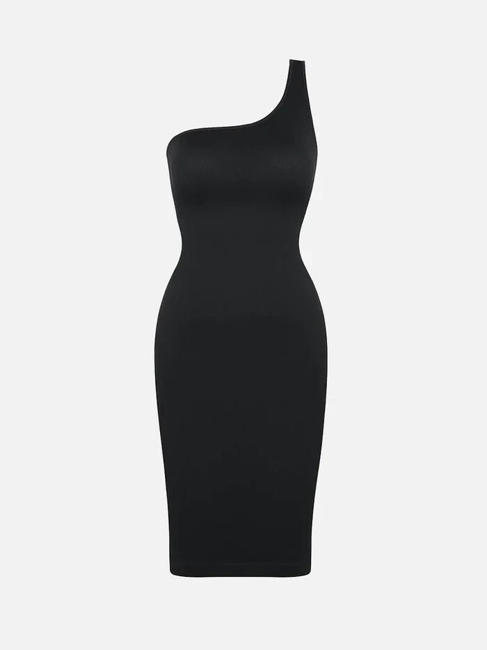 Riba® – Robe Sculptante Asymétrique à Épaule Unique