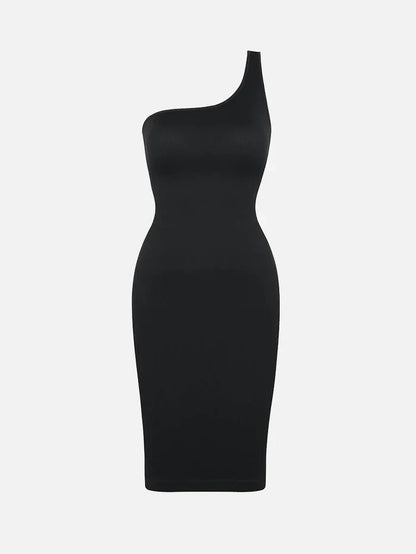 Riba® – Robe Sculptante Asymétrique à Épaule Unique