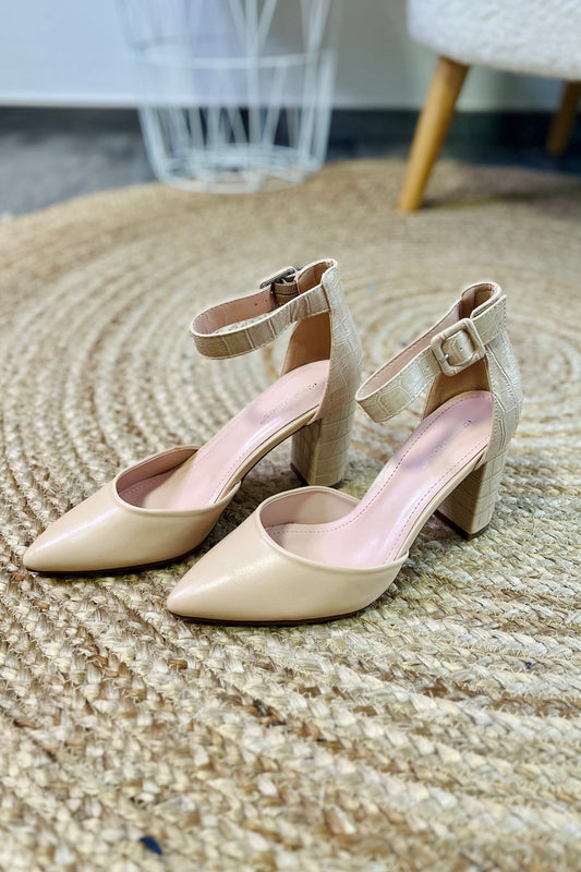 Chaussures à Talon Inda Beige