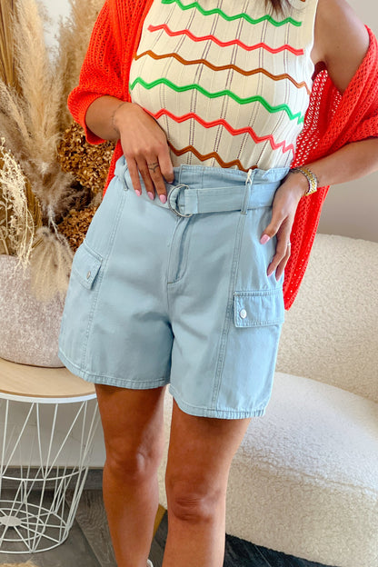Short en Jean Morning Blue