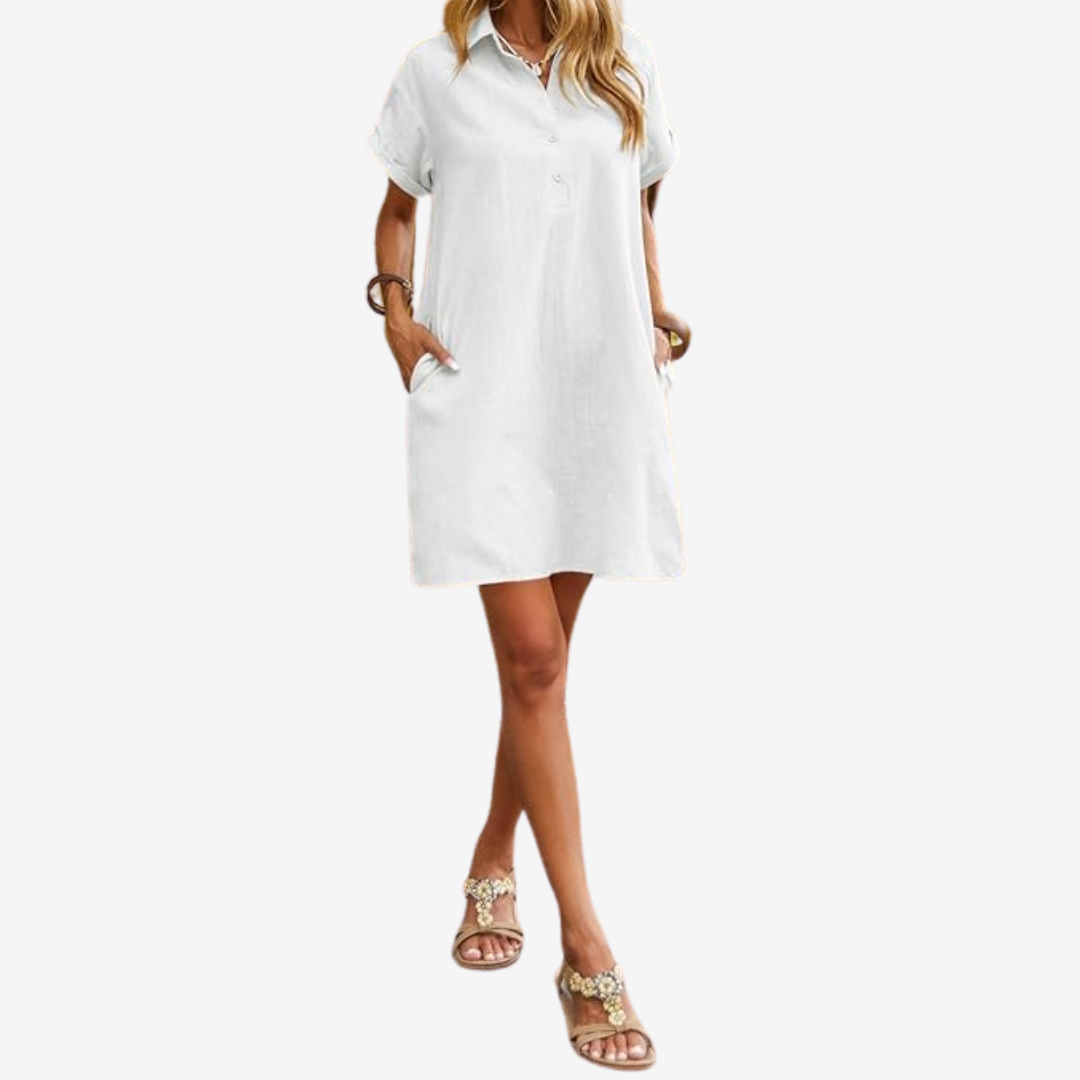 Sidonie™ Robe en Lin Légère