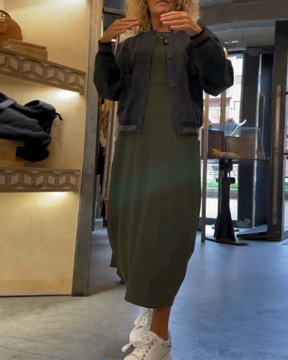 Claire™ | Robe Midi Élégante en Coton