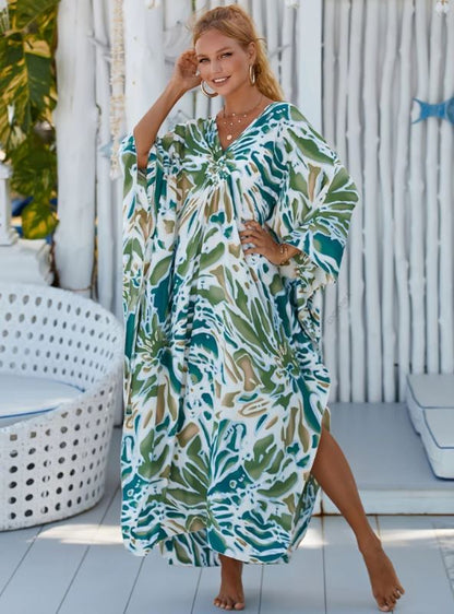 Robe Tropicale En Fibre De Bambou