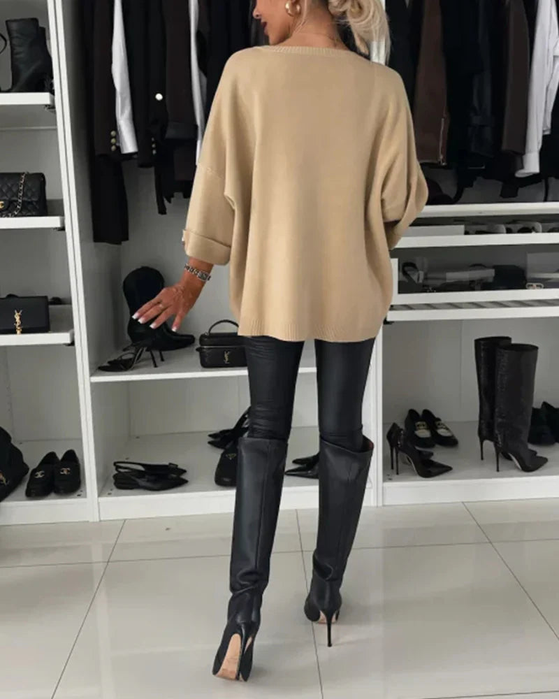 Nessa™ | Pull Chic à Boutons