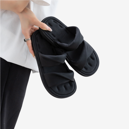 Adélaïde™ Sandales Plates en Cuir