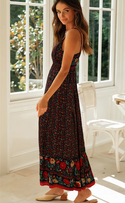 Bohème robe sans bretelles