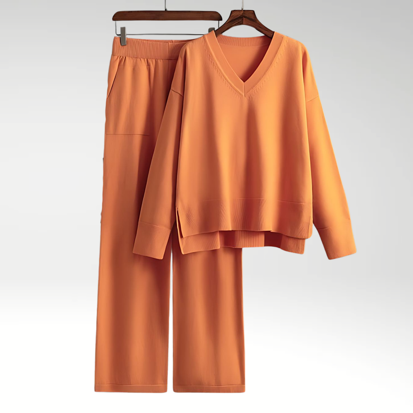 Luxe V-Neck Two Piece Set