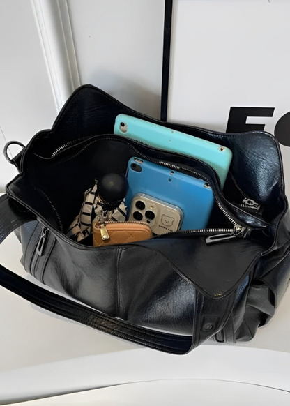 Sac à bandoulière en cuir minimaliste et élégant