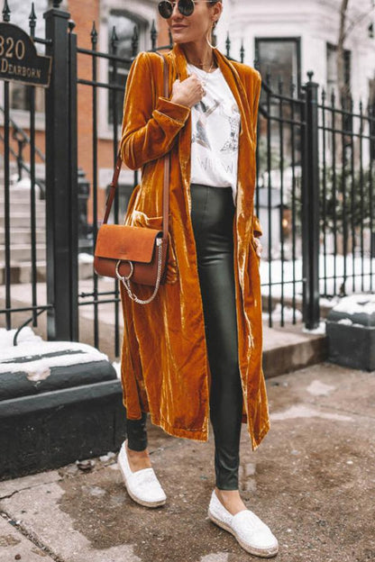 Manteau Kimono en Velours pour Couches Confortables et Élégantes
