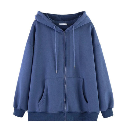 Sweat à capuche oversize uni style coréen
