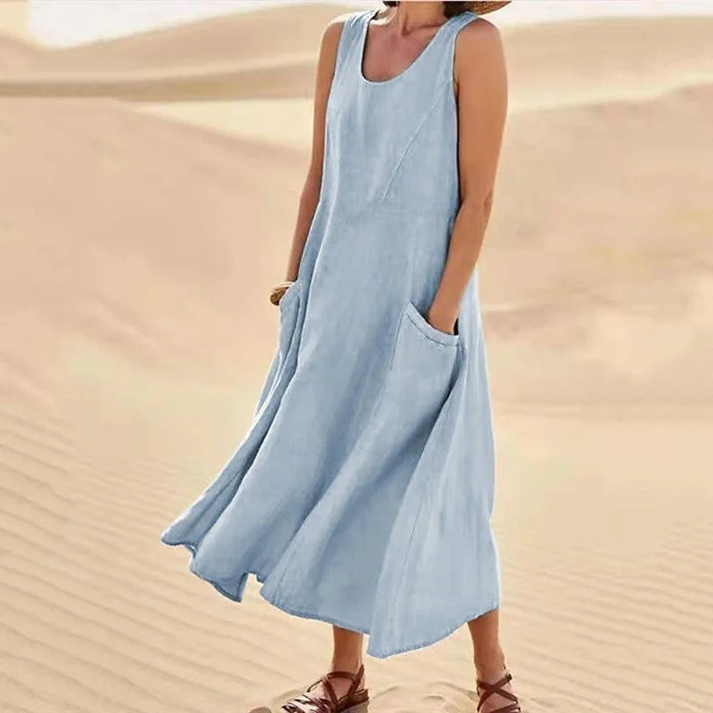 Robe sans manches pour femmes