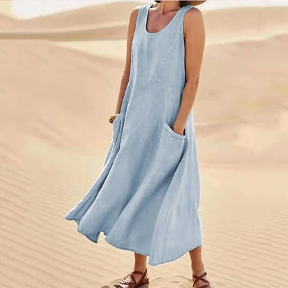 Robe sans manches pour femmes