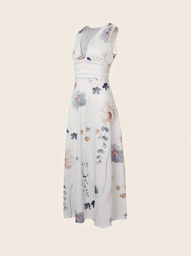 Pauline Laurent® | Robe longue à imprimé floral