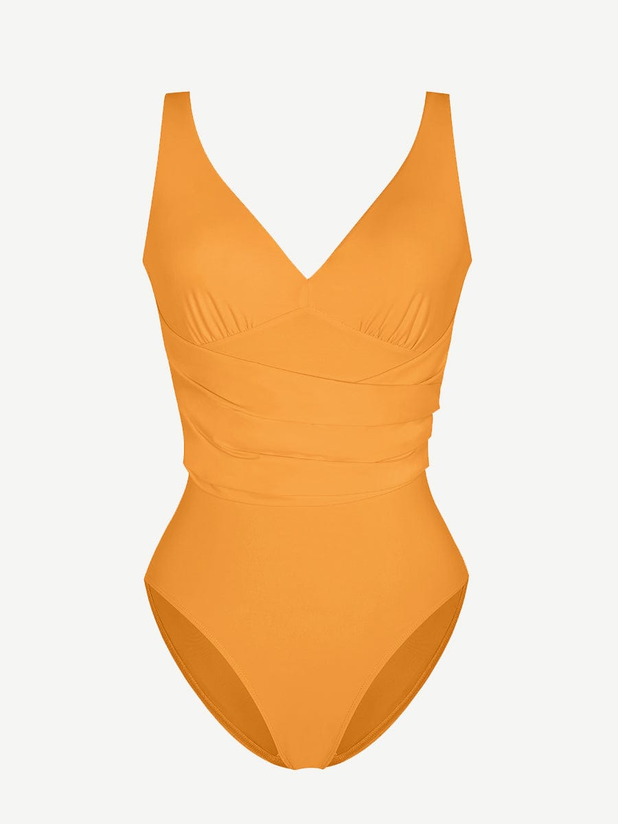 Aquavira® – Maillot une-pièce sculptant avec tulle gainant et coques amovibles
