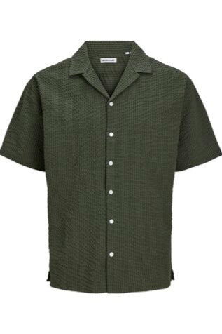 Chemise JJAydan Kaki  Manches Courtes