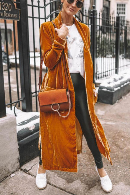 Manteau Kimono en Velours pour Couches Confortables et Élégantes
