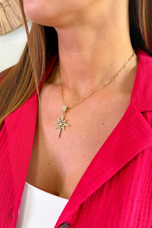 Collier Etoile Doré Court
