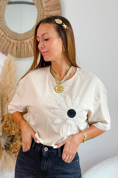 T-Shirt Marguerite Beige