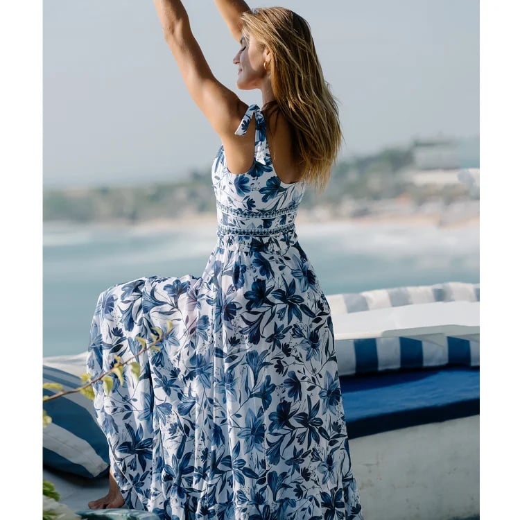 Ensemble Robe-Maillot Alice 2 Pièces (Bleu Roi)