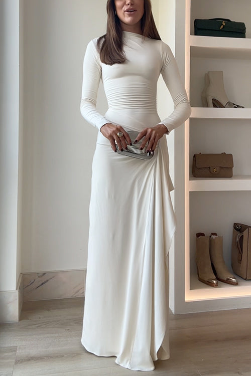 Robe de soirée élégante et fluide pour occasions spéciales