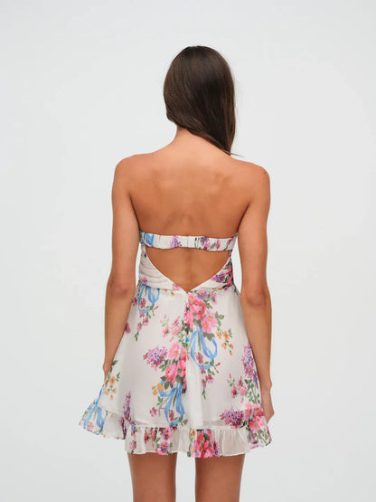 Robe maxi bohème florale fluide