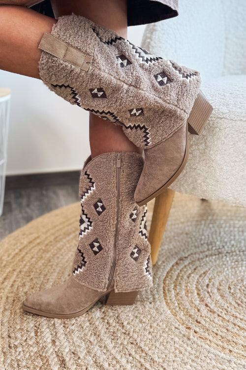 Botte Style Santiag Ginela Beige