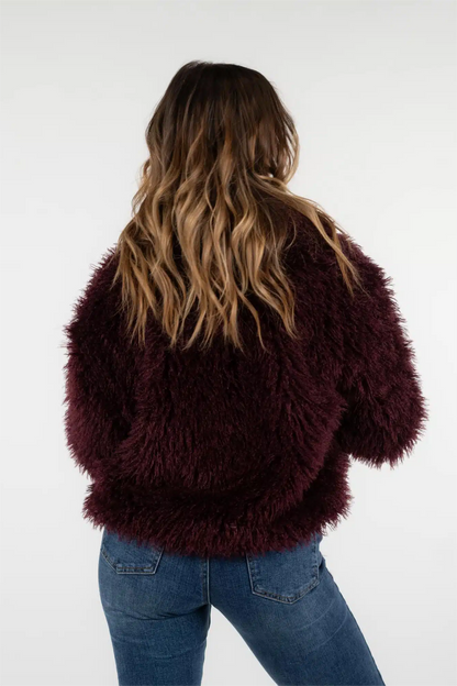 Manteau en fausse fourrure douillet pour un chic hivernal
