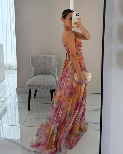 Vaëlia™ | Élégante Maxi-Robe Florale