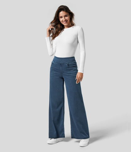 Emma | Pantalon Élastique Confortable Taille Haute