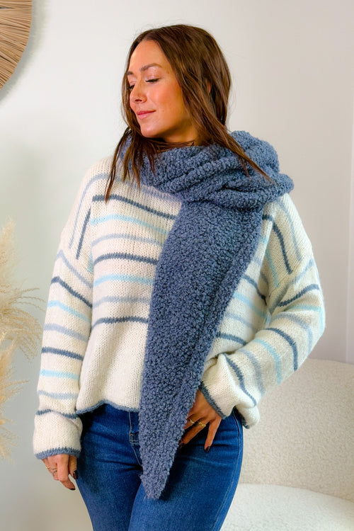 Echarpe Léonie Bleu Jeans