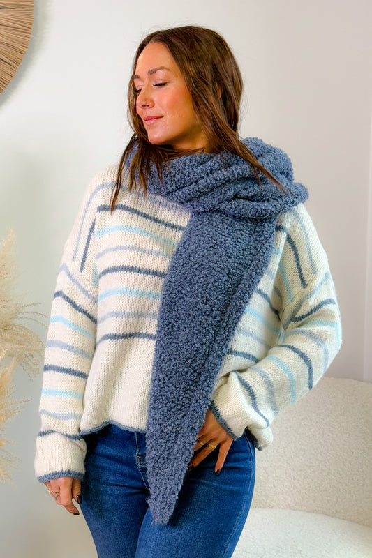 Echarpe Léonie Bleu Jeans