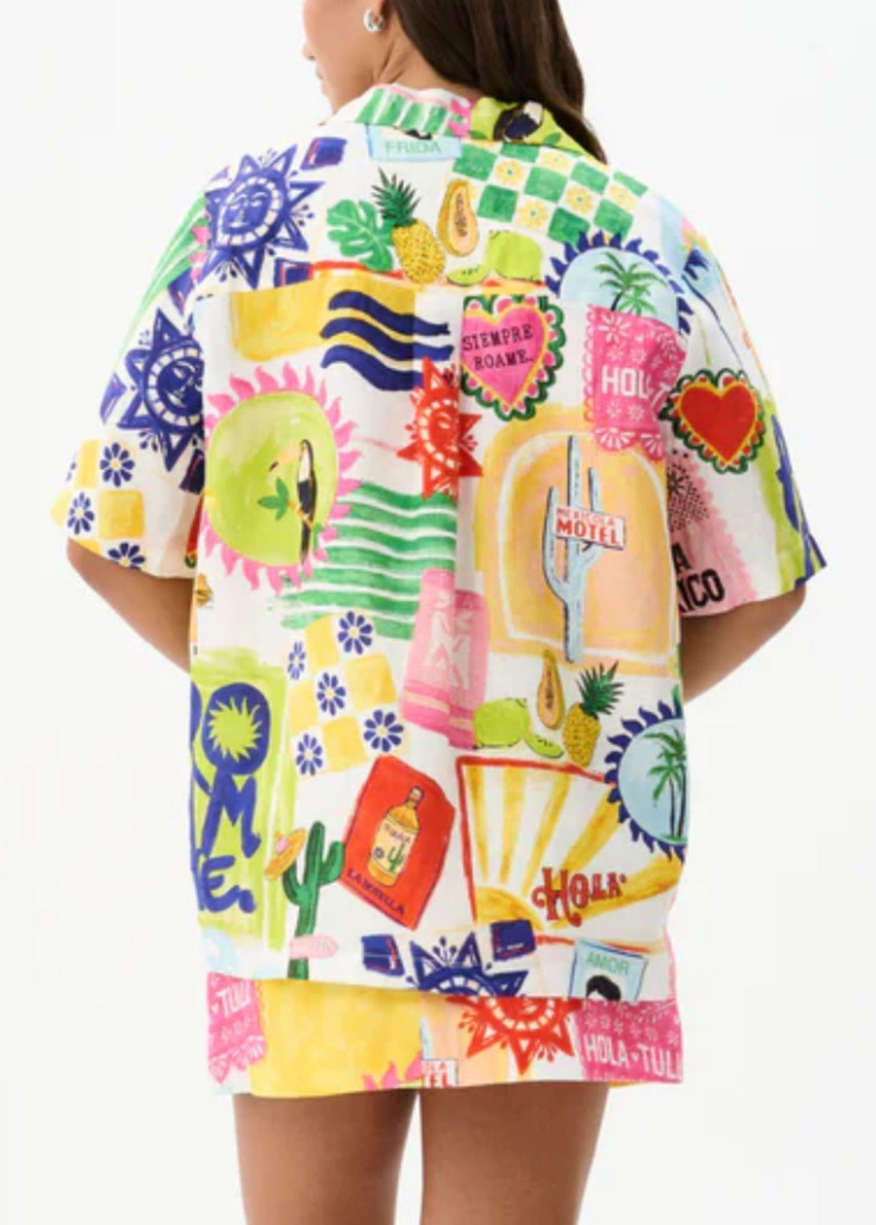 Alice Leroy® | Ensemble d'été en coton deux pièces avec chemise imprimée à la mode et jupe