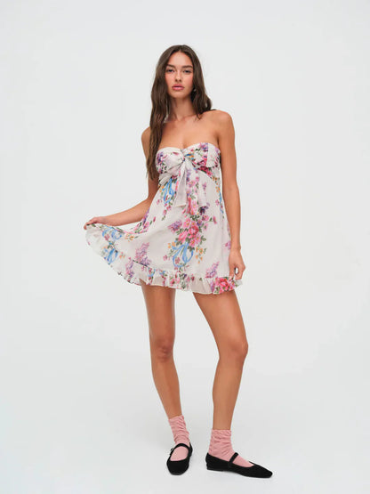 Robe maxi bohème fleurie fluide pour ambiance estivale