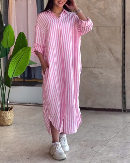 Junar™ | Robe Rayée Décontractée