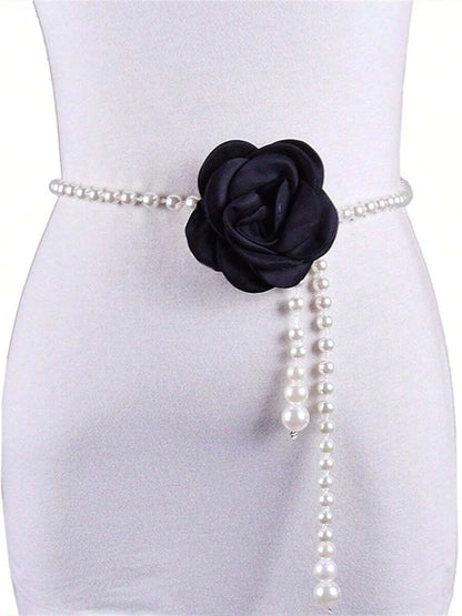 Chaîne de taille en fleur de camélia