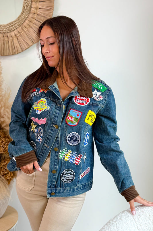 Veste En Jeans Cossia Bleu