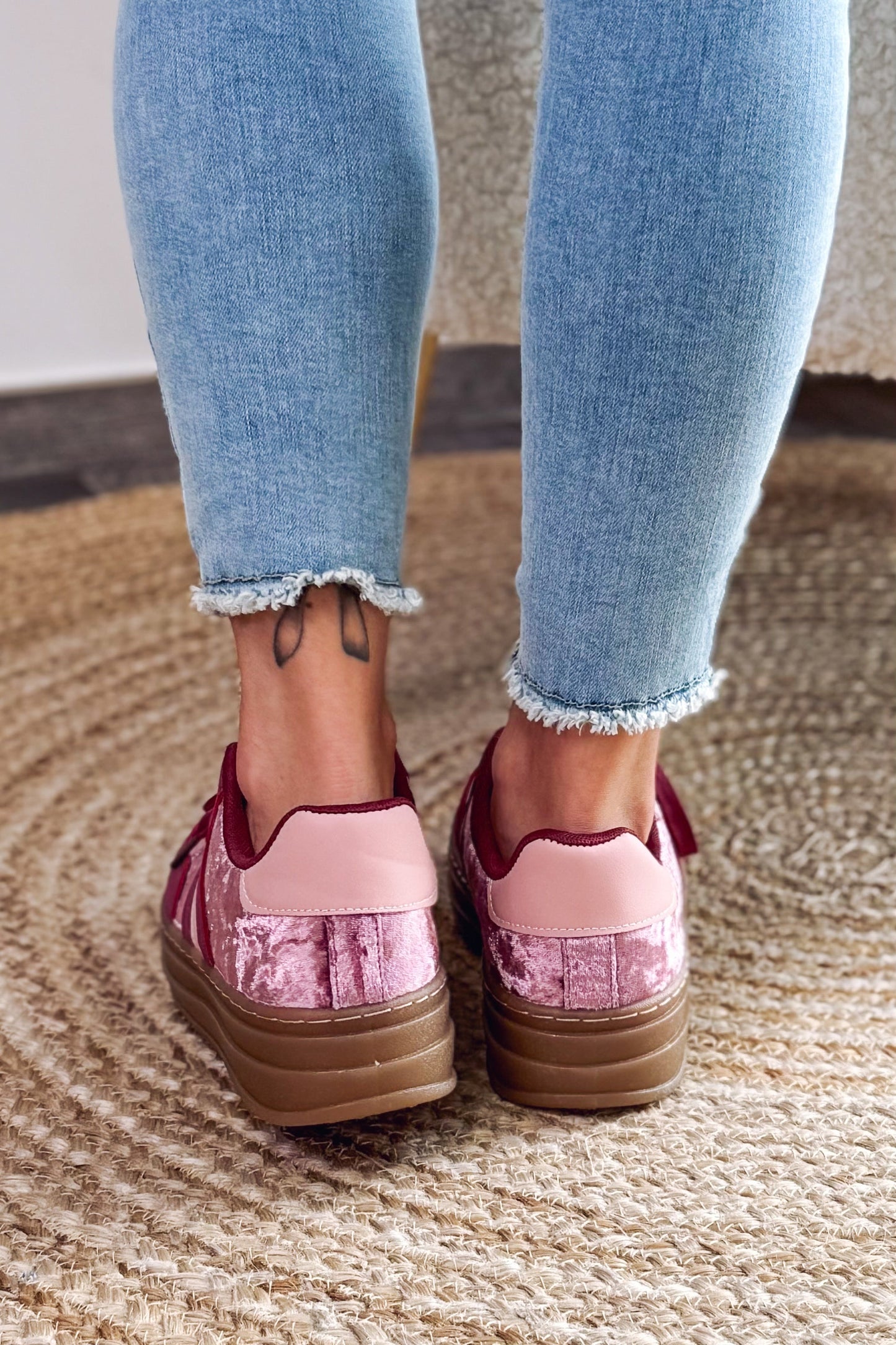 Basket Addax Bordeaux Bi-Matières