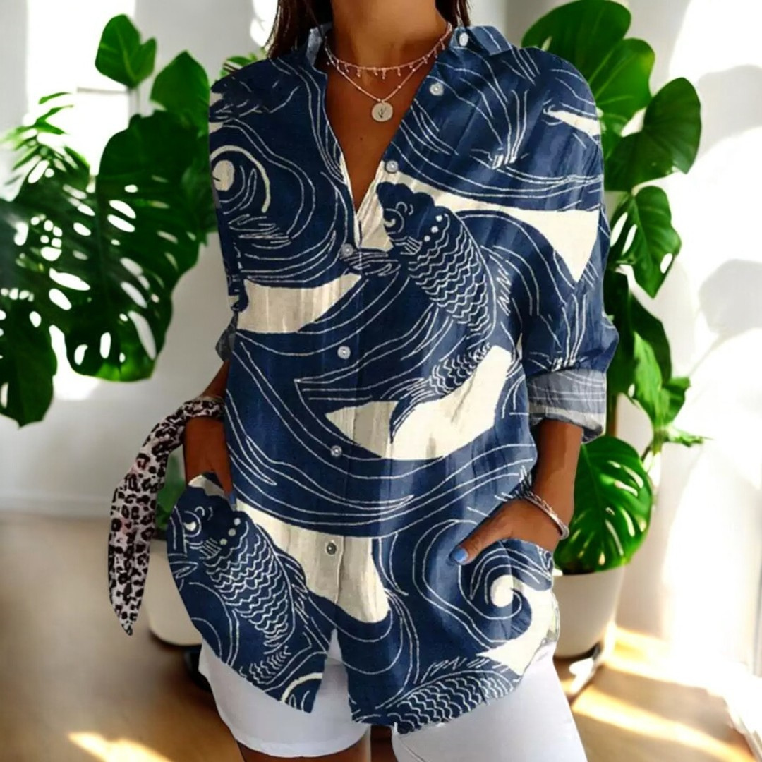 Anie™ | Blouse Vintage Élégante en Imprimé Floral