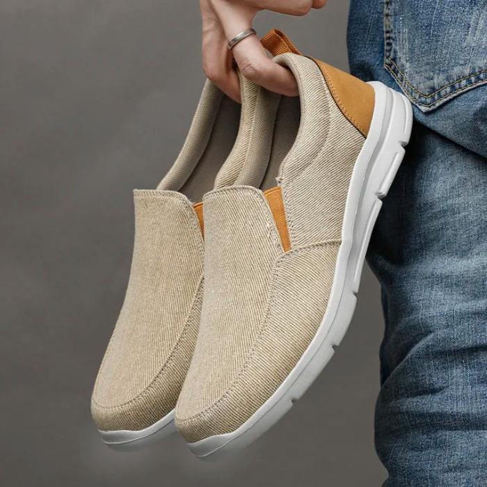 Mocassins Plats En Tissu Tendance Pour Homme