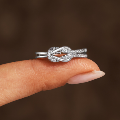 Élodie Lavin® | Bague à nœud Love & Connection