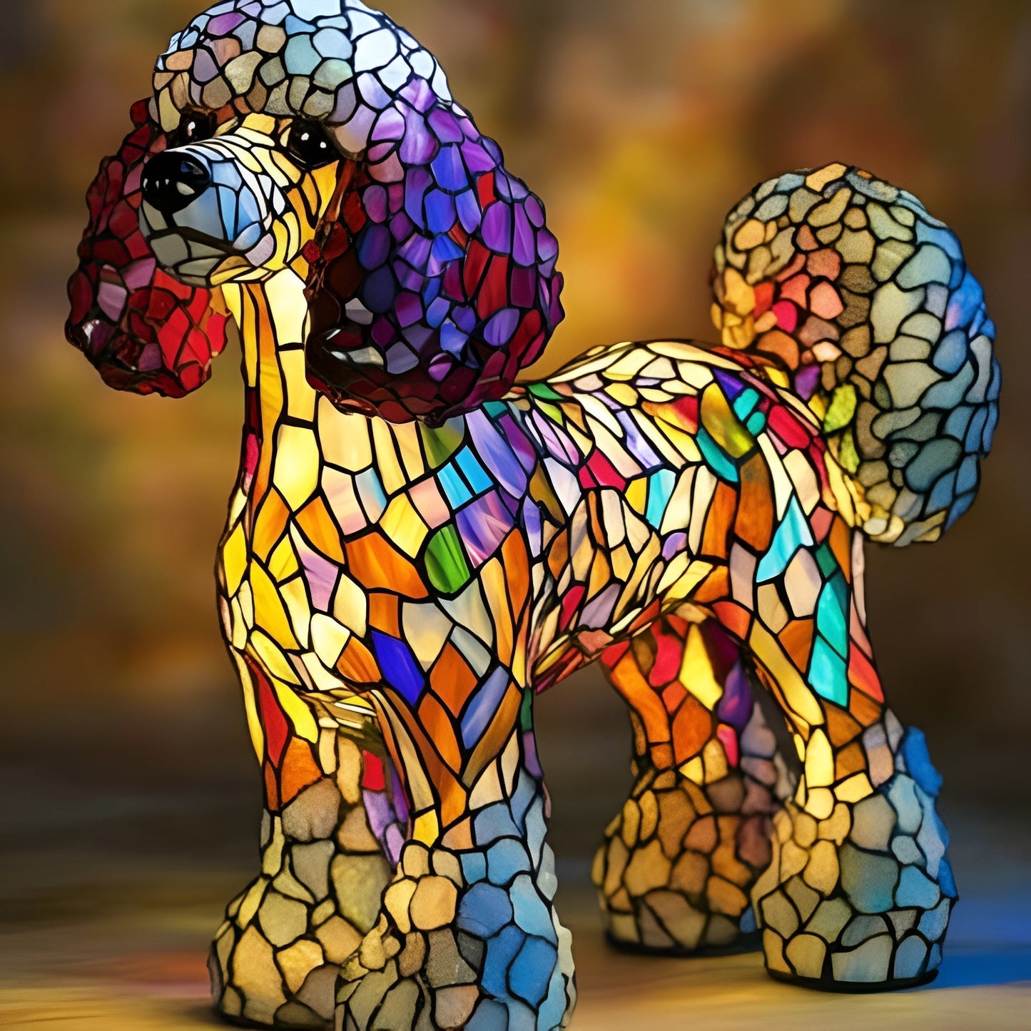 Kristel - Lampe En Verre Multicolore