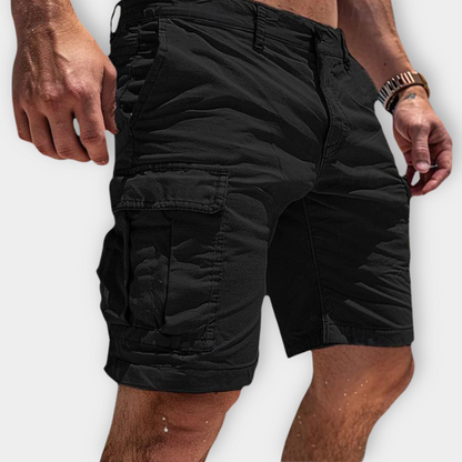 CHRISTOPHE - SHORTS CARGO EN COTON DOUX