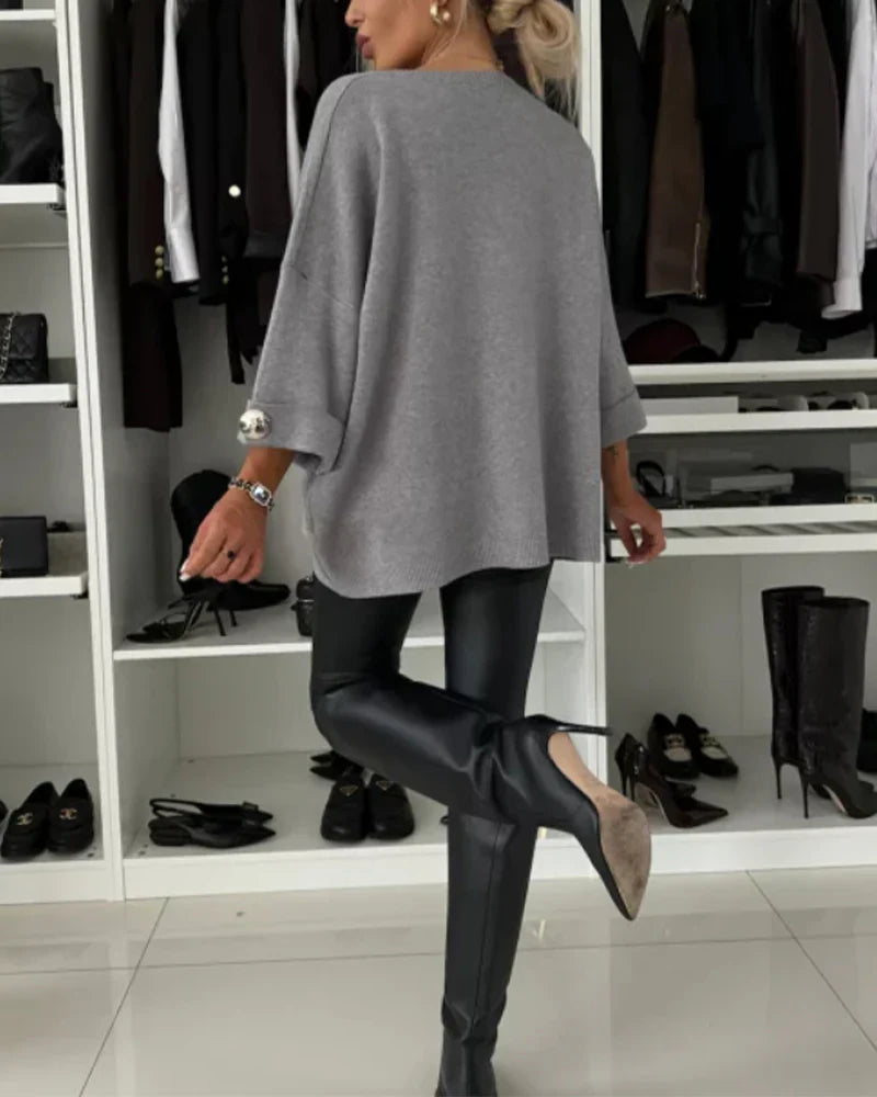 Nessa™ | Pull Chic à Boutons