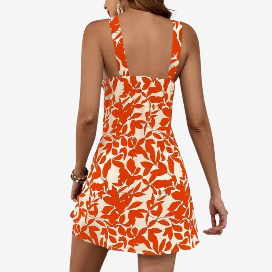 Lucetta™ Robe Feuille Mini & Chic