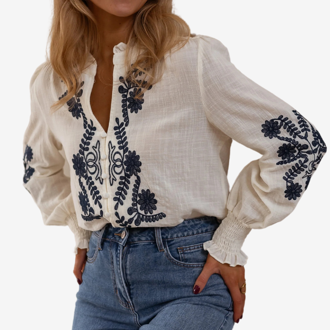 Isaure™ Haut à Broderies