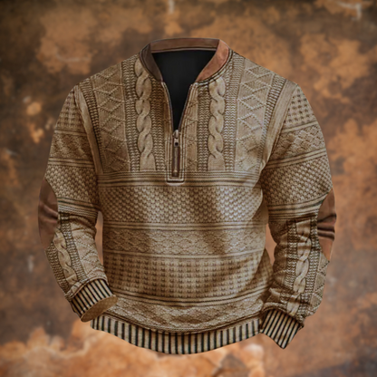 Anthony™ - Pull en tricot pour homme avec demi-fermeture éclair